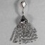 Silver toned Tassel Clip on Earring from the Sarah Coventry Jewellery Range c.1970s-1980s 