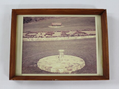 The colour photograph shows part of the garden at the Sarah Coventry.