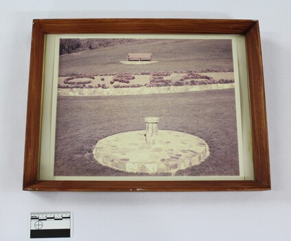Photograph shows part of the garden at the Sarah Coventry warehouse in Wodonga.