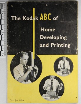 Haeusler Collection Kodak Booklet c.1952: The Kodak ABC of Home Developing and Printing with 10cm scale
