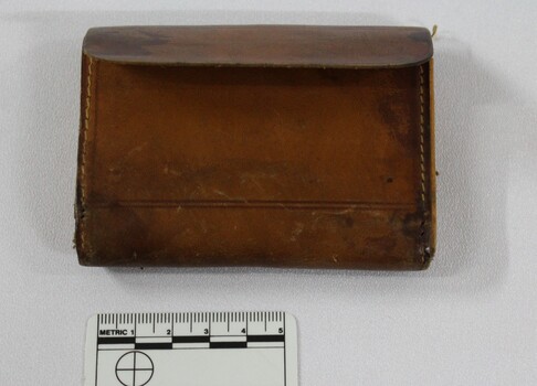 Haeusler Collection Leather Wallet with Handwritten Notes with 5cm scale