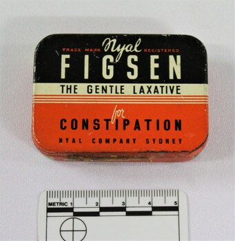 Haeusler Collection Figsen Laxative Tin with 5cm scale