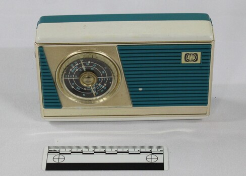 Haeusler Collection Mid-Century AWA Radio with 10cm scale