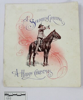 Haeusler Collection Christmas War songs c. 1914: "A Soldier's Greeting: A Happy Christmas" with 5cm scale