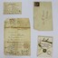 A letter, two notes and an envelope from the Haeusler Collection 