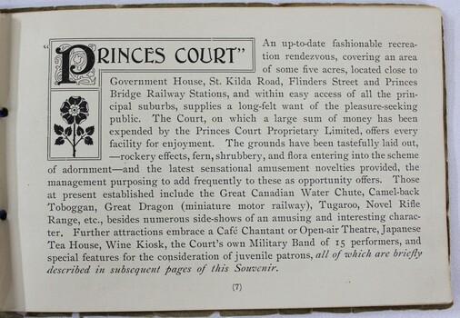 Princes Court Amusement Park information