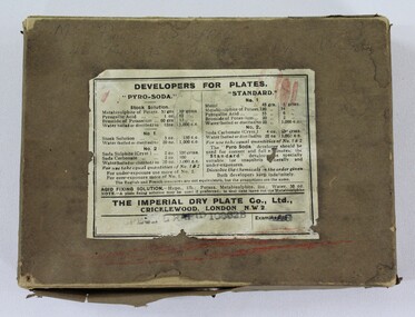 Collection Glass Photographic Dry Plates Developer c. late 1800s - early 1900s