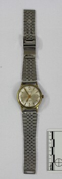 Men's 'Baronex' Stainless Steel Wrist Watch with 5cm scale 