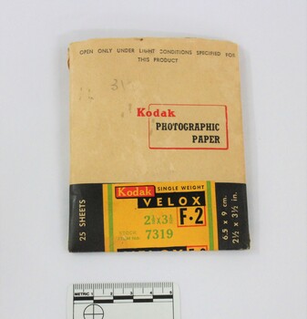 Kodak Photographic Paper 6.5x9cm with 5cm scale