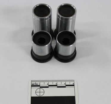 Haeusler Collection 'Olympus' Microscope Eyepieces with 5cm scale