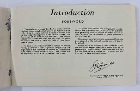 Introduction forward page text