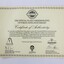 Printed paper certificate of authenticity.