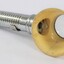 Metal and plastic flashlight magnifying glass, with a light attached to the interior end of the handle, to illuminate the magnified area.