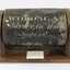 Front view of the Jurors' Selection Barrel used in the second Wodonga Court house which was destroyed by fire.