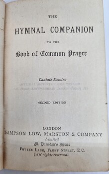 Title page of the Hymnal Companion to the Book of Common Prayer
