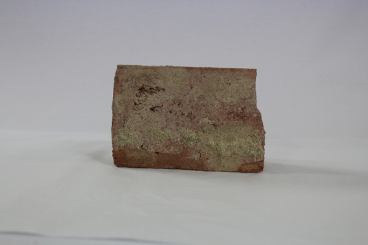 View of brick removed after demolition of the Wodonga Railway Station platform