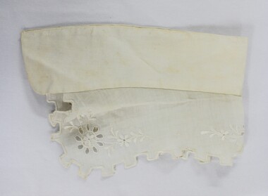 A white Edwardian broderie anglaise collar 