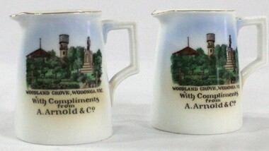 China souvenir jugs - Woodland Grove, Wodonga Arnolds