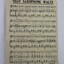 Sheet music printed on reverse of booklet 