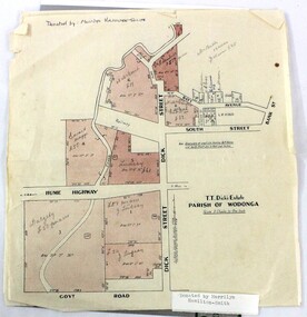 Hamilton-Smith Collection Subdivision Map of Wodonga