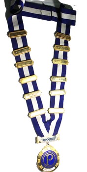 Sash and Presidential Badges Probus Wodonga. Victoria dated from 1986 to 1991