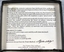 Inside of coaster box showing information about Paul-Stephen Daly craftsmen and care instructions