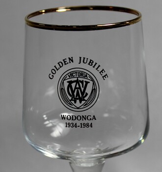  The logo of the CWA Victoria used to decorate Golden Jubilee glasses