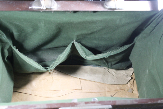 Inside view of Gladstone bag showing lining and pockets