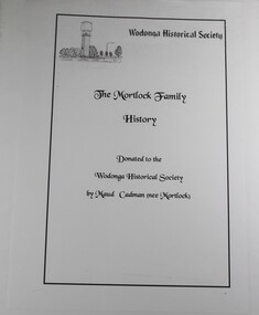 Book - The Mortlock Family History 1833-2003, R. Polkinghorne & R Mortlock