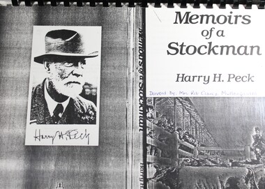 Booklet - Memoirs of A Stockman - Harry H. Peck, Harry H. Peck, 1942
