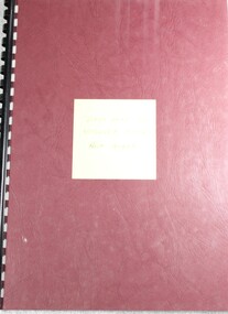 Booklet - Days Gone by - Wodonga History, Frank Boyes, 1986