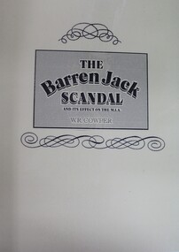 Book - The Barren Jack Scandal and its Effects on the M.I.A, W. R. Cowper, 1987