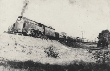  An S class locomotive hauling a goods train