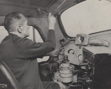 George Lynch Junior at the controls