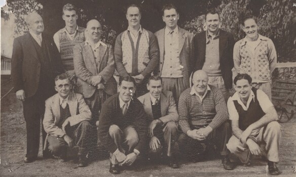 Group of men at Wodonga Railways 