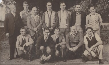 Group of men at Wodonga Railways 