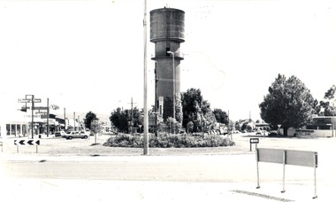 The Water Tower, High Street and Hovell Street looking north.