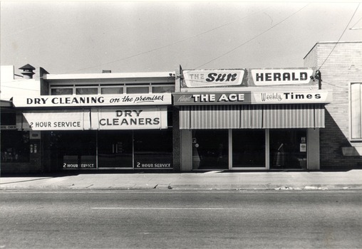 High Street East - Mahony’s Newsagency; Dry Cleaners