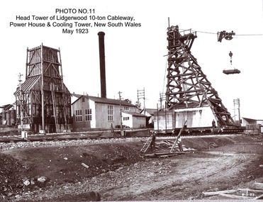 Head tower of Lidgerwood, Power House and Cooling Tower May 1923