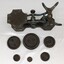Table scales and 6 imperial weights in graduated sizes from 1 oz. to 2lbs