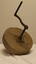 Sandstone grinding wheel showing handle
