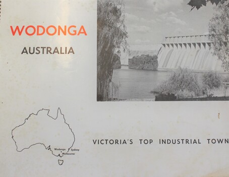 Wodonga Australia Front Cover showing Hume Weir