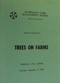 Trees on Farms  Seminar proceedings - front cover