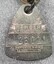 Reverse of  S.S & A Club showing member number and makers mark