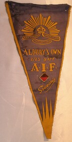 Souvenir Banner 2/23rd Battallion - Albury's Own