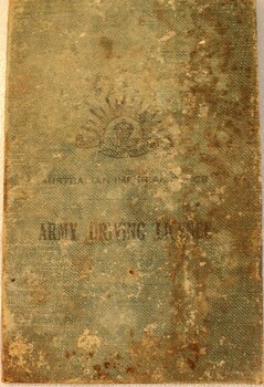 Army Driving Licence Issued 1944: Outside cover