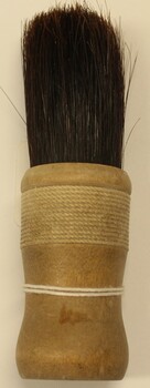 Small Shaving Brush with string binding around top of handle
