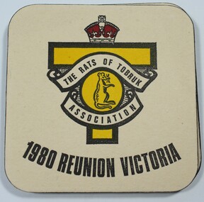 Rats of Tobruk Association 1980 Reunion Coaster