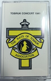 Cassette case cover showing the symbol of the Rats of Tobruk Association