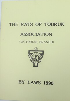  Rats of Tobruk Association Victorian Branch By Laws 1990